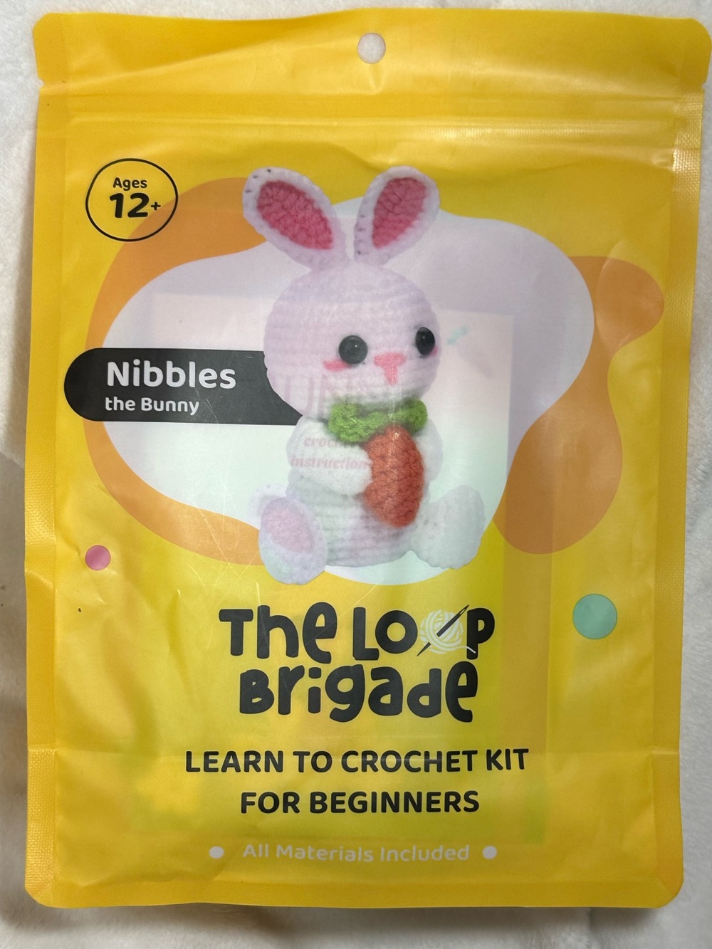 The Loop Brigade Nibbles The Bunny Learn To Crochet Kit For Beginners